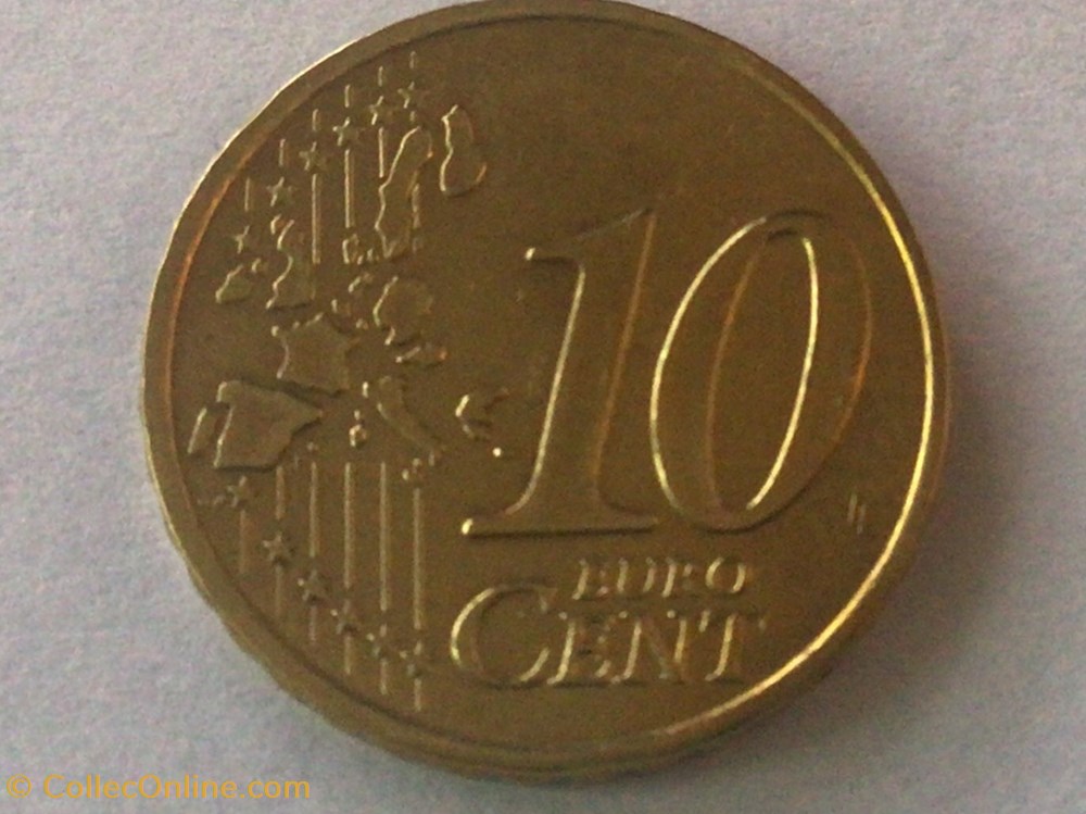 monnaies euros 2001 10 cent france