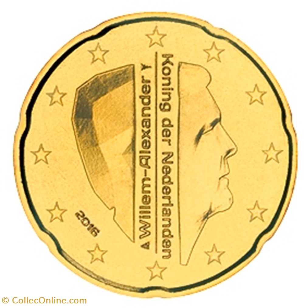 2016 - 20 cents - Pays-Bas monnaies euros 2016 20 cents pays bas