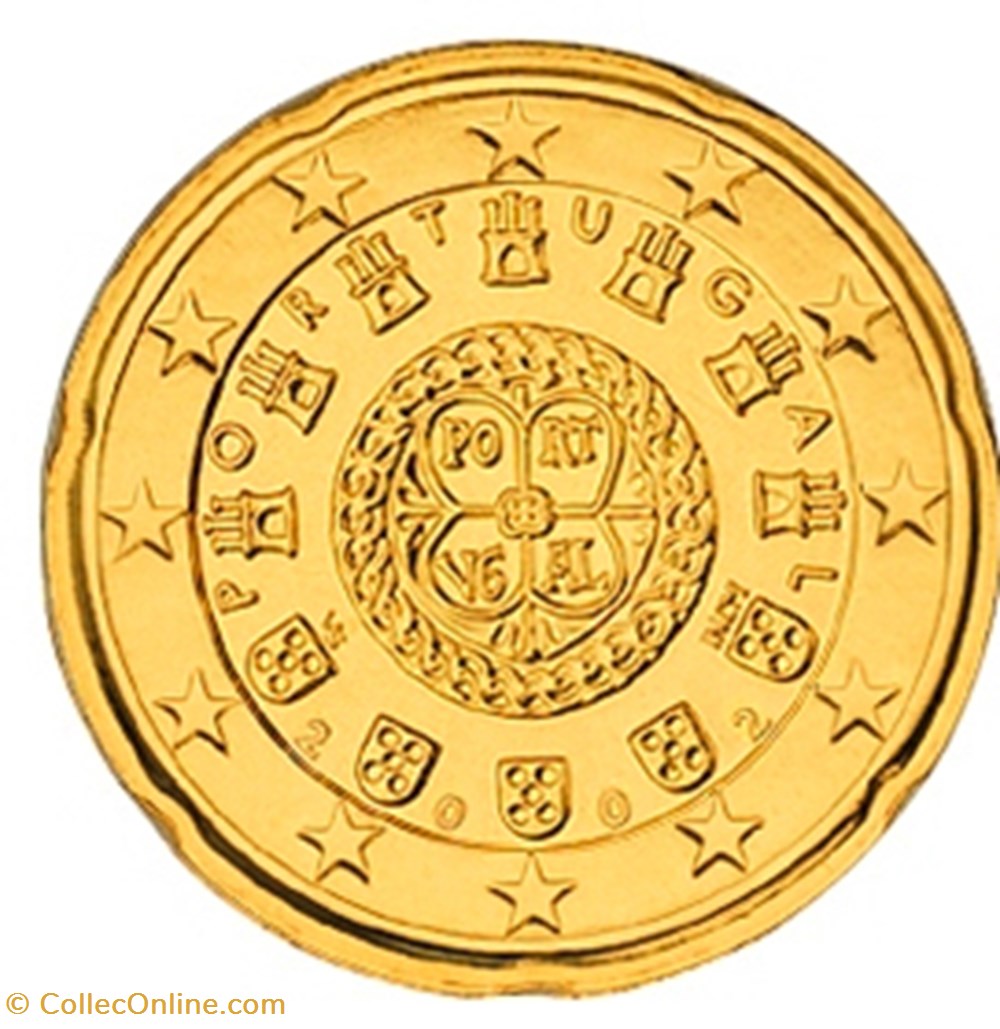 monnaies euros 2002 20 cent portugal