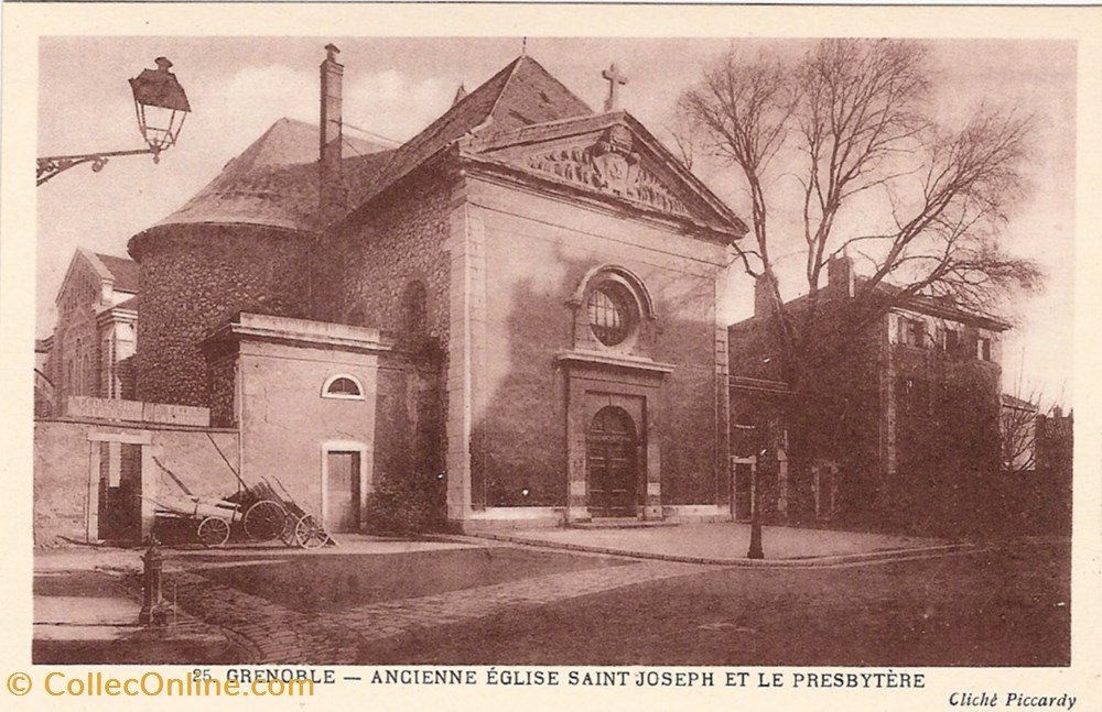cartes postales europe france 25 grenoble ancienne eglise saint joseph et le presbytere
