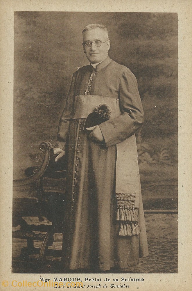 cartes postales europe france mgr marque prelat de sa saintete