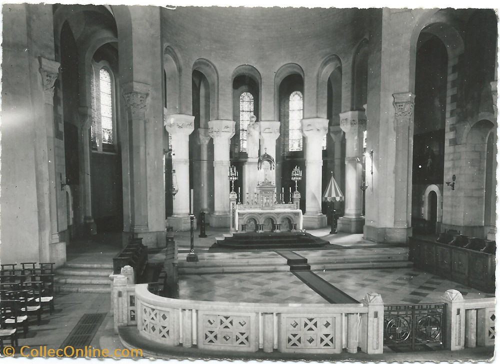 cartes postales europe france grenoble basilique saint joseph choeur
