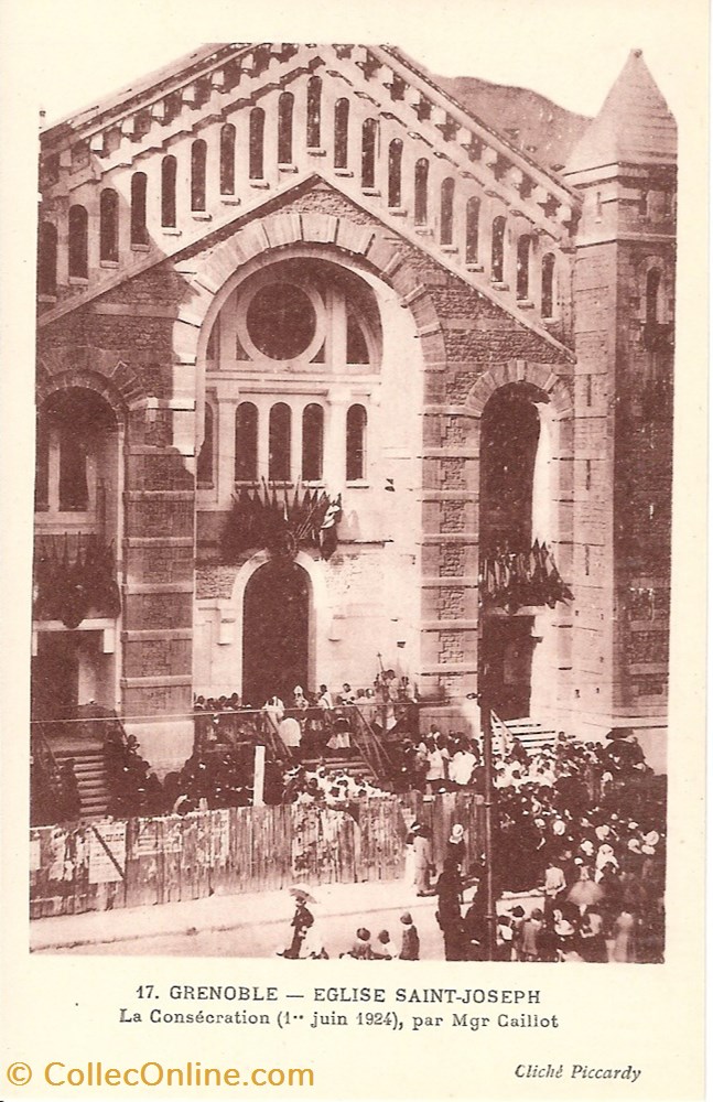 cartes postales europe france 17 grenoble eglise saint joseph la consecration