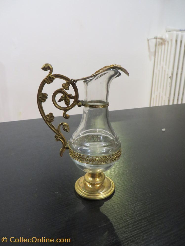 Burette avec plateau ance raisin 2 patrimoine religieux objets de cultes burette avec plateau ance raisin