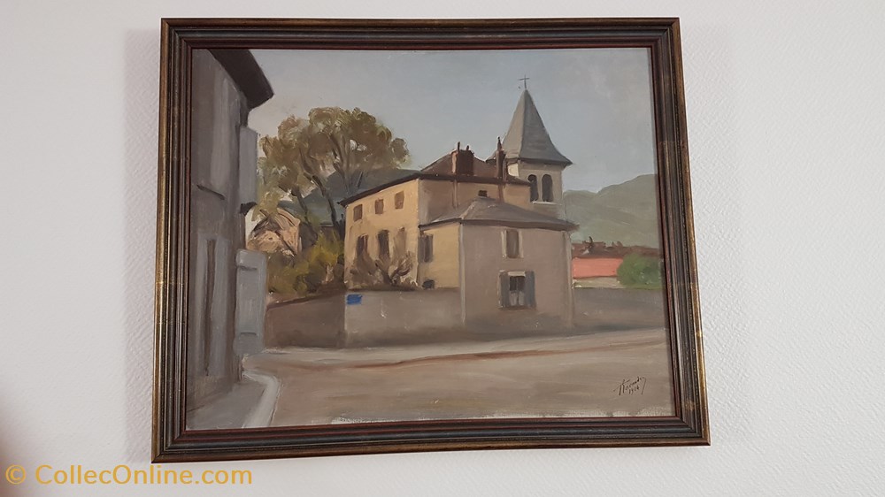 Tableau de l'ancienne cure patrimoine religieux souvenir tableau de ancienne cure