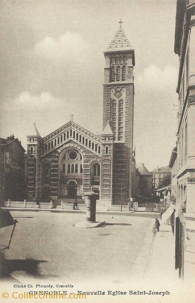 cartes postales europe france grenoble nouvelle eglise saint joseph