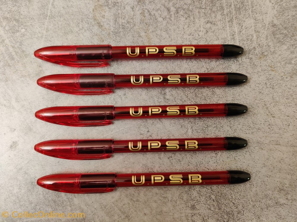 RSVP UPSB, logo or, corps razzle dazzle divers crayons stylos rsvp upsb logo or corps razzle dazzle
