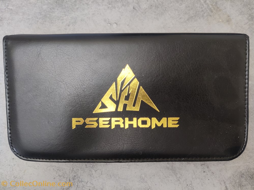 Pencase PSH noire, logo doré divers pencase psh noire logo dore