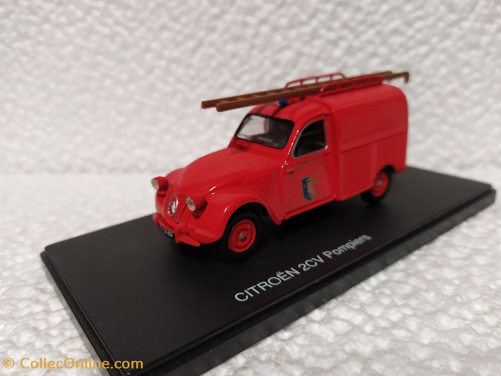 Citroen 2cv Pompiers modeles reduits citroen 2cv pompiers