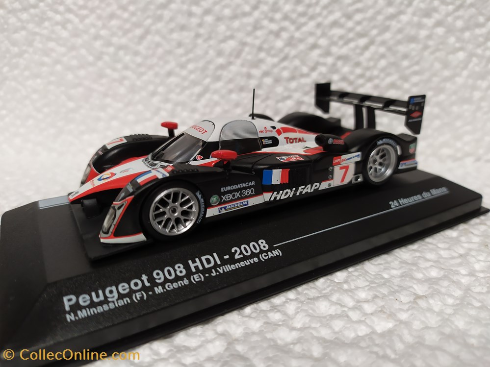 Peugeot 908 HDI 24h du Mans 2008 modeles reduits peugeot 908 hdi 24h du mans 2008