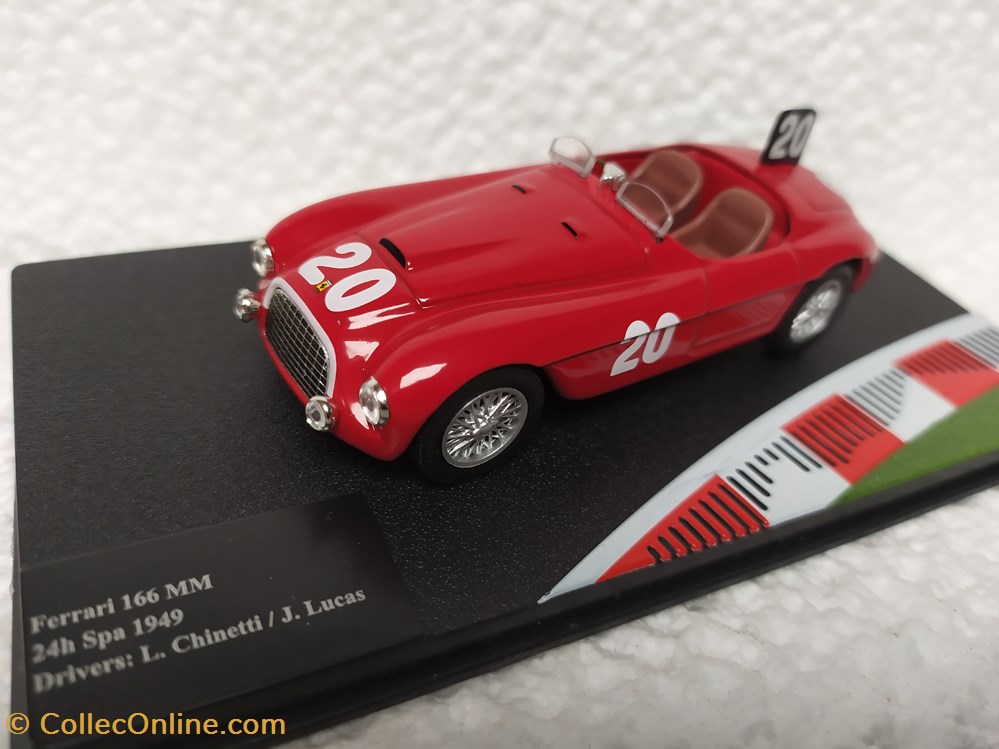 Ferrari 166 MM 24h de Spa 1949 modele reduit ferrari 166 mm 24h de spa 1949