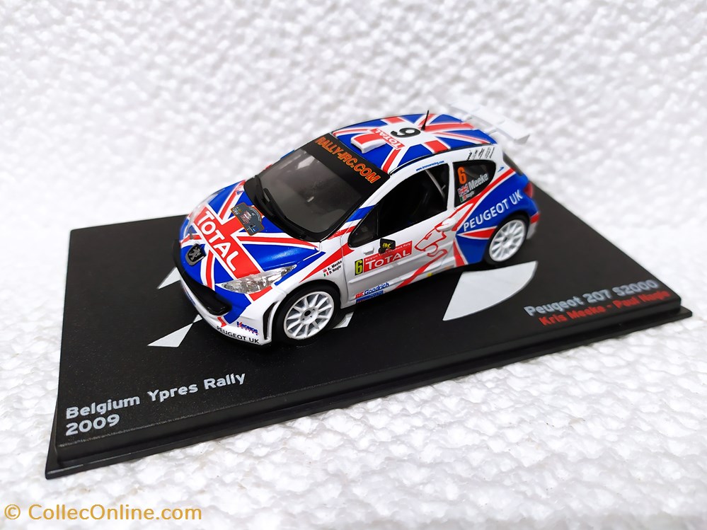 Peugeot 207 S2000 Rally Belgium Ypres 2009 modele reduit peugeot 207 s2000 rally belgium ypres 2009