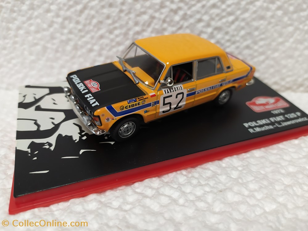 modele reduit voiture fiat polski 125p rally monte carle 1972