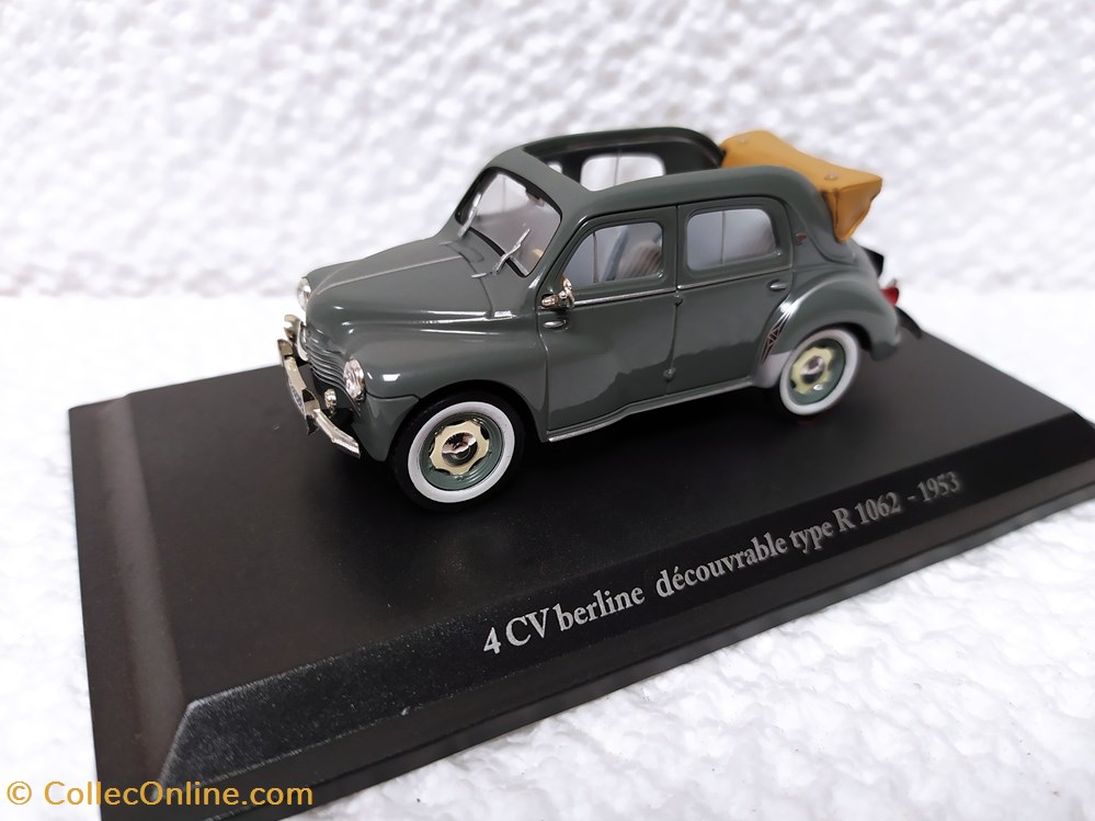 4 Cv Berline Decouvrable Type R1062 1953 modele reduit 4 cv berline decouvrable type r1062 1953