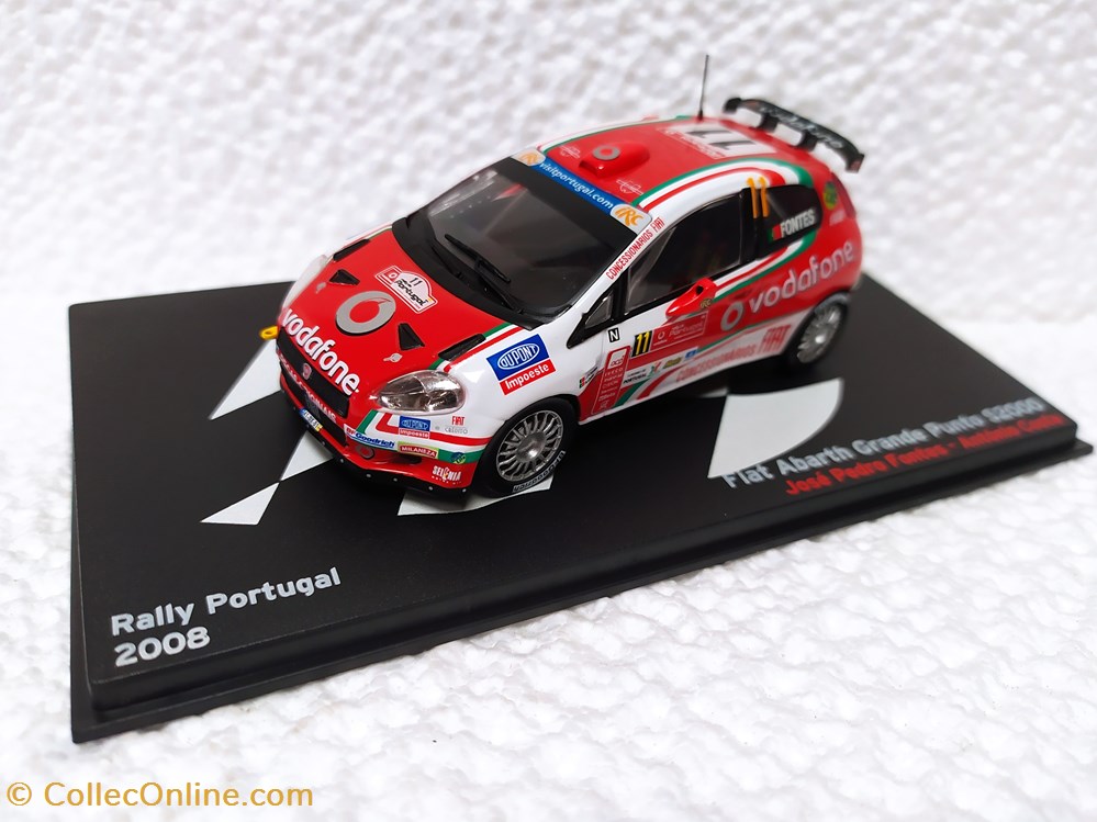 modele reduit voiture fiat abarth grand punto s2000 rally du portugal 2008