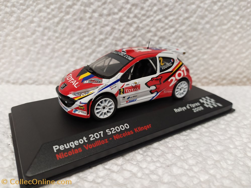 Peugeot 207 S2000 Rally D'Ypres 2008 modele reduit peugeot 207 s2000 rally ypres 2008