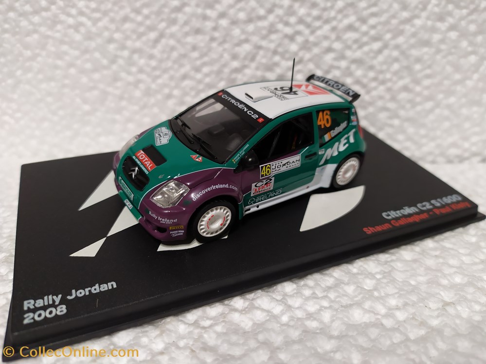 Citroen C2 S1600 Rally Jordan 2008 modele reduit citroen c2 s1600 rally jordan 2008