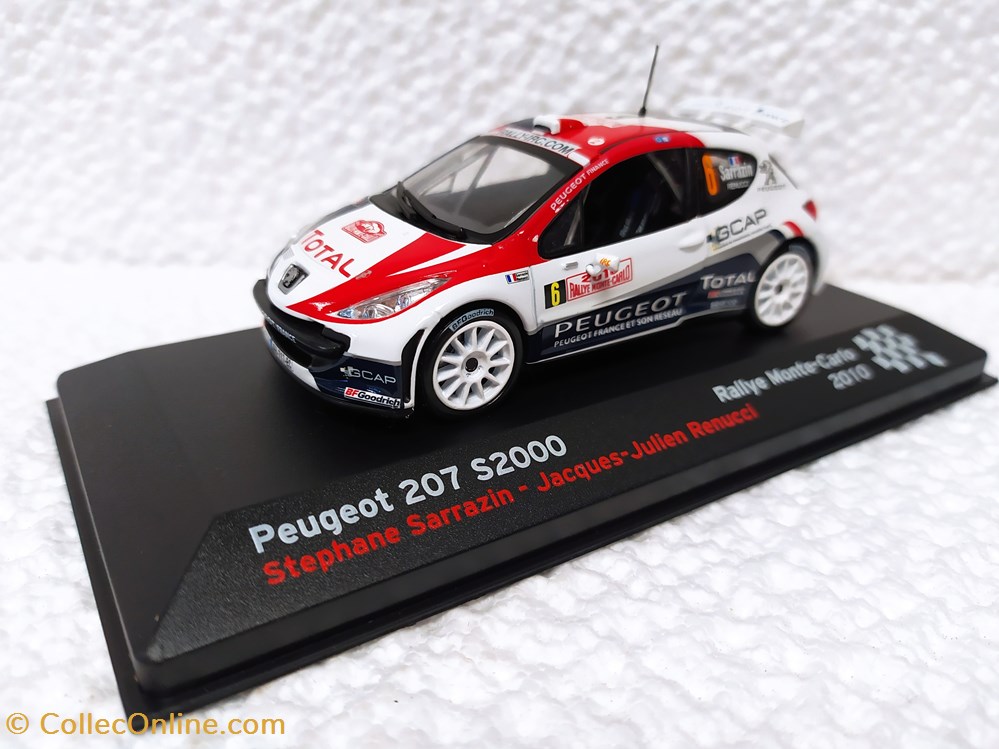 Peugeot 207 S2000 Rally Mont-Carlo 2010 modele reduit peugeot 207 s2000 rally mont carlo 2010