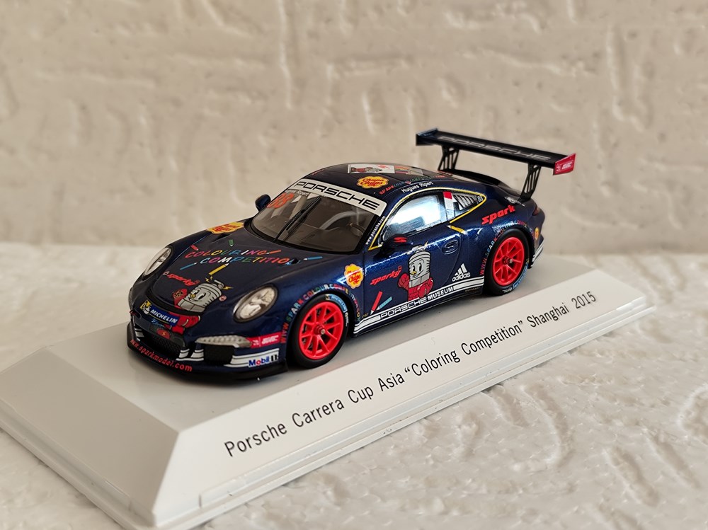 modeles reduits porsche carrera cup asia shanghai 2015