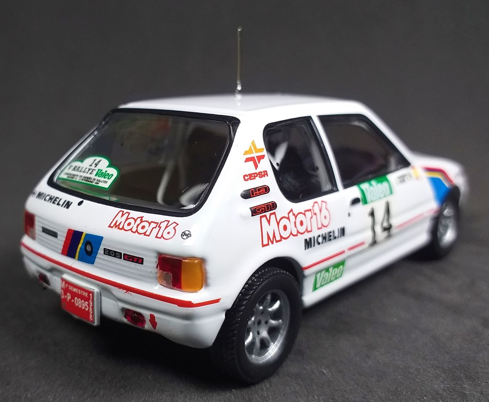 PEUGEOT 205 GTI 1.9 RALLY VALEO 1988 modelos escala coches peugeot 205 gti 1 9 rally valeo 1988