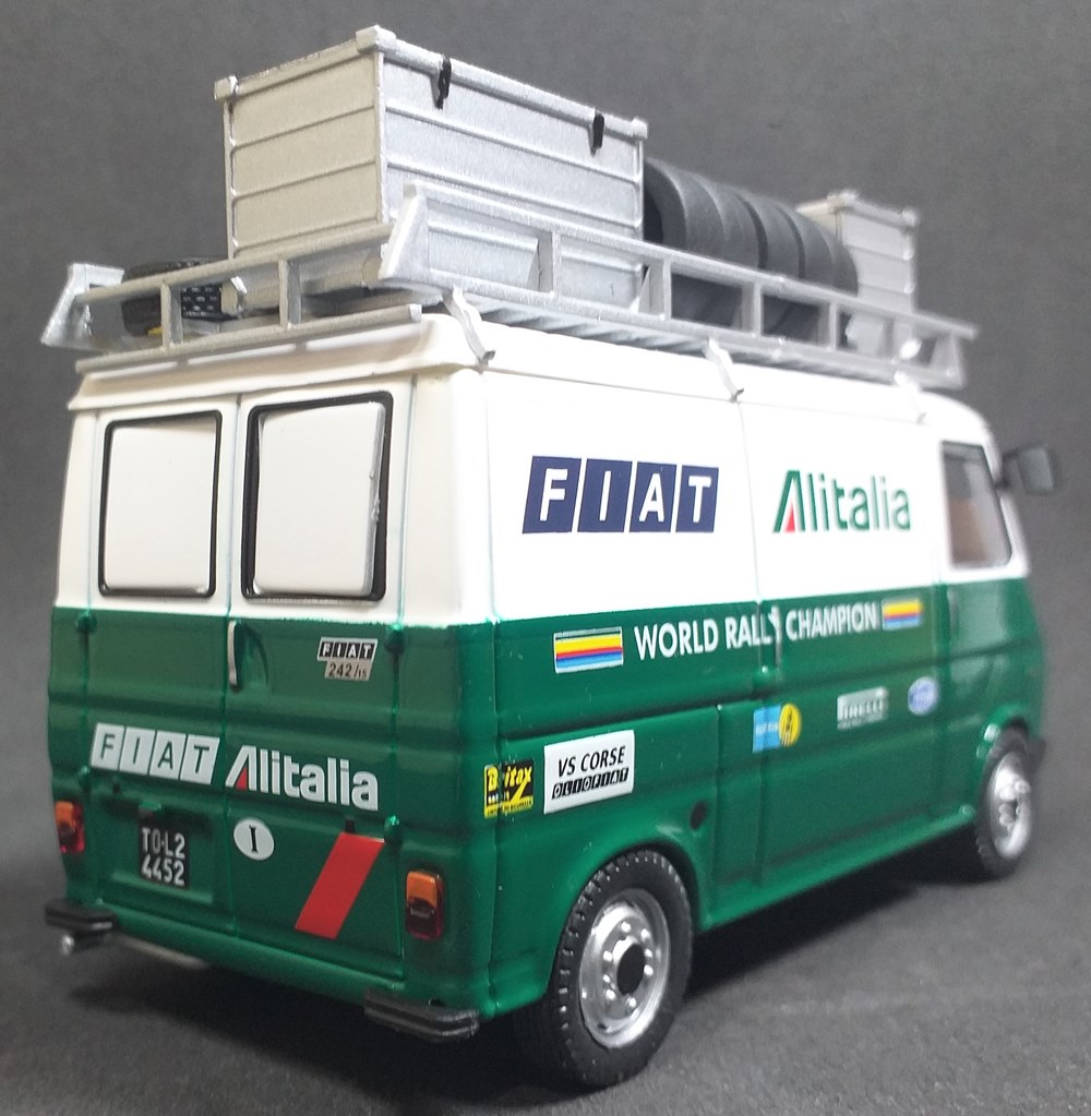 modelos escala coches fiat 242 mki fiat alitalia rallye team