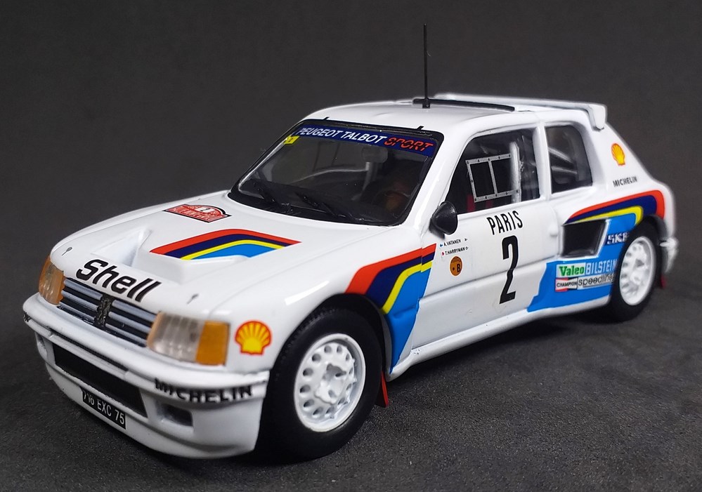 modelos escala coches peugeot 205 turbo 16 rally monte carlo 1985