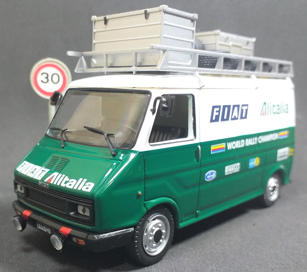 modelos escala coches fiat 242 mki fiat alitalia rallye team
