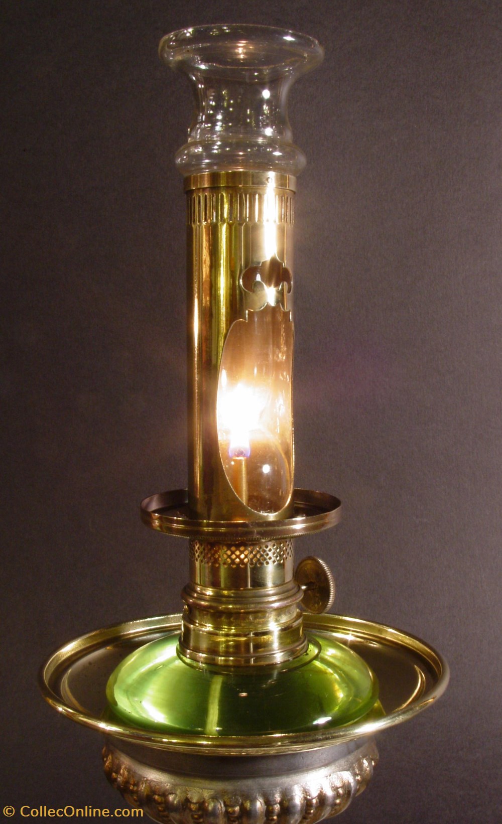 art antiquites eclairage ancien lampe lunaire