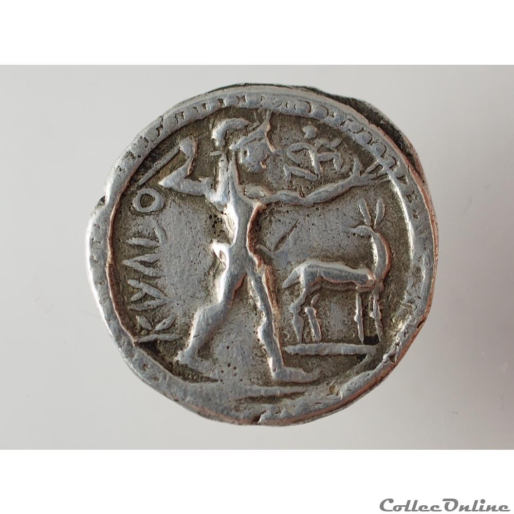 Caulonia - Drachme (1/3 de Statère) 2 monnaie antique grecque caulonia drachme 1 3 de statere