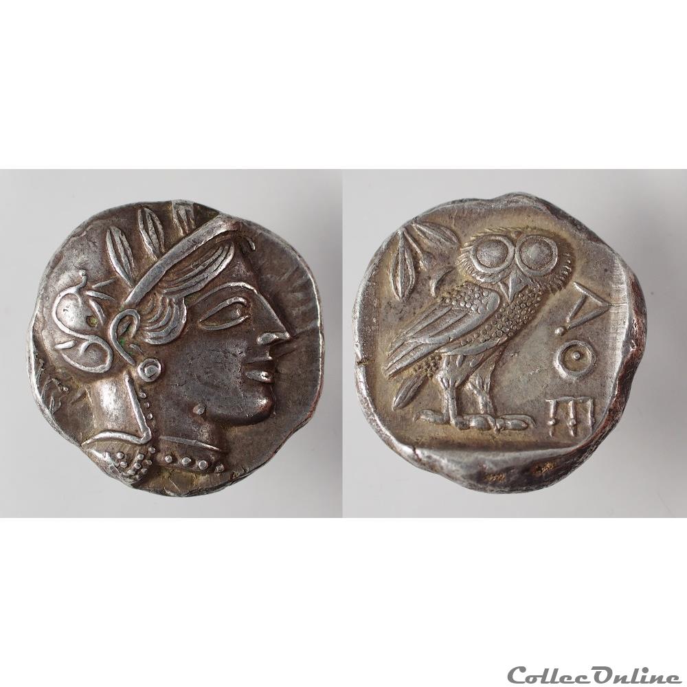Athènes - Tetradrachme monnaie antique grecque athenes tetradrachme