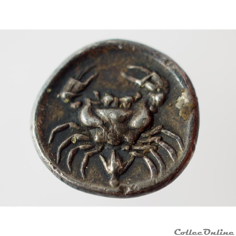 Agrigente - Litra 3 monnaie antique grecque agrigente litra