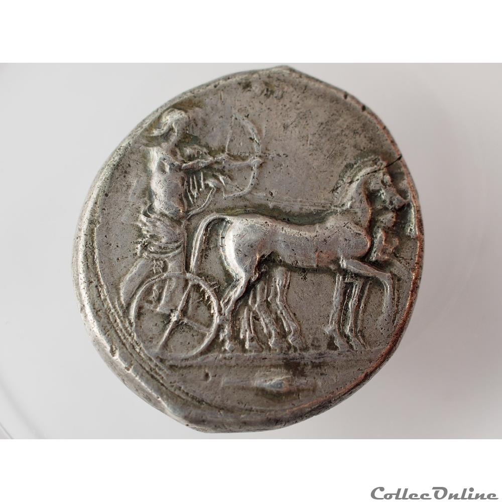 Selinonte - Tetradrachme 2 monnaie antique grecque selinonte tetradrachme