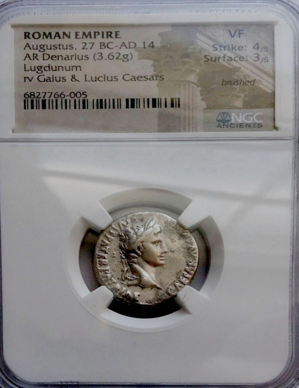 coins augustus caesar denarius