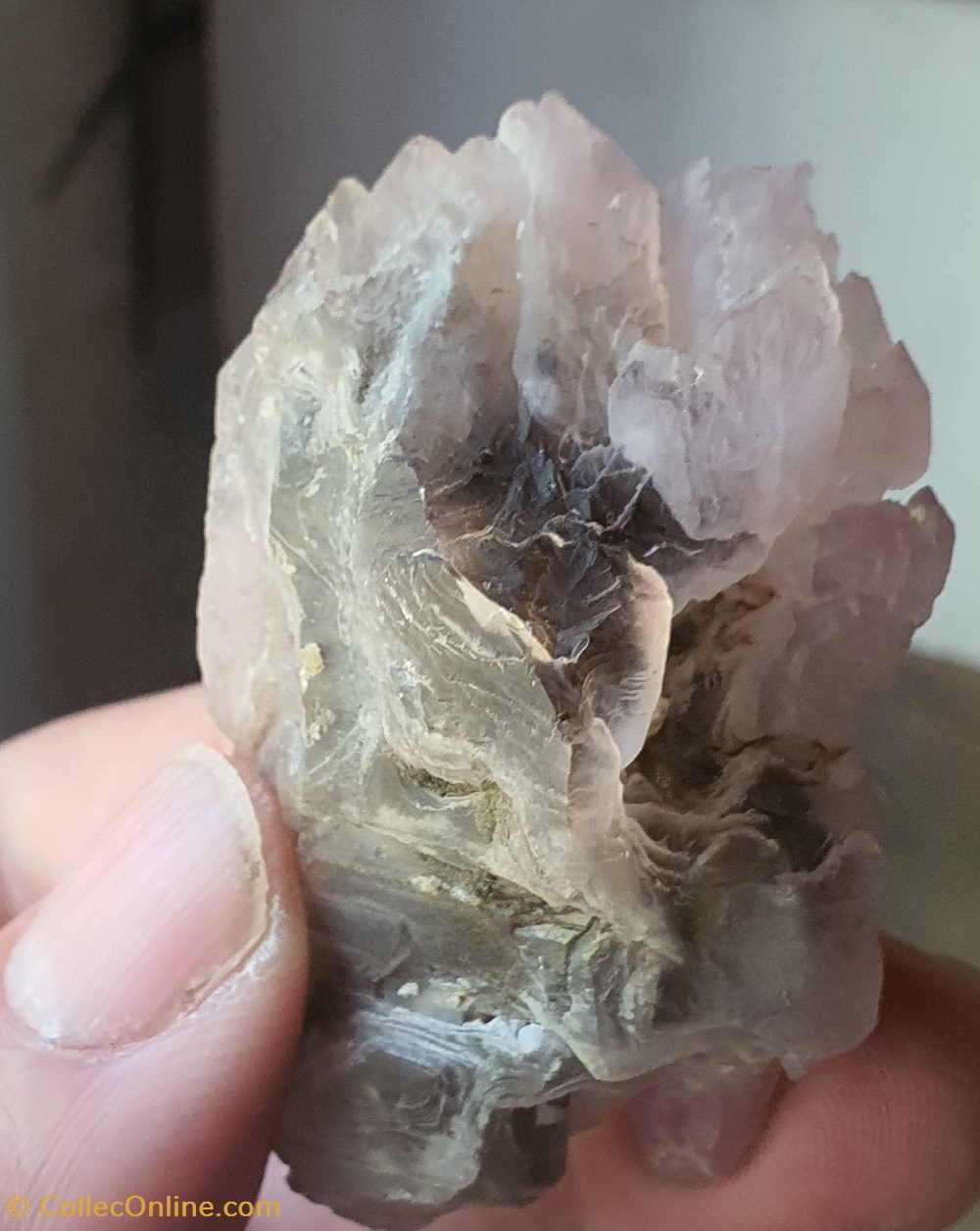 Quartz fumé et rose mineraux meteorites quartz fume et rose