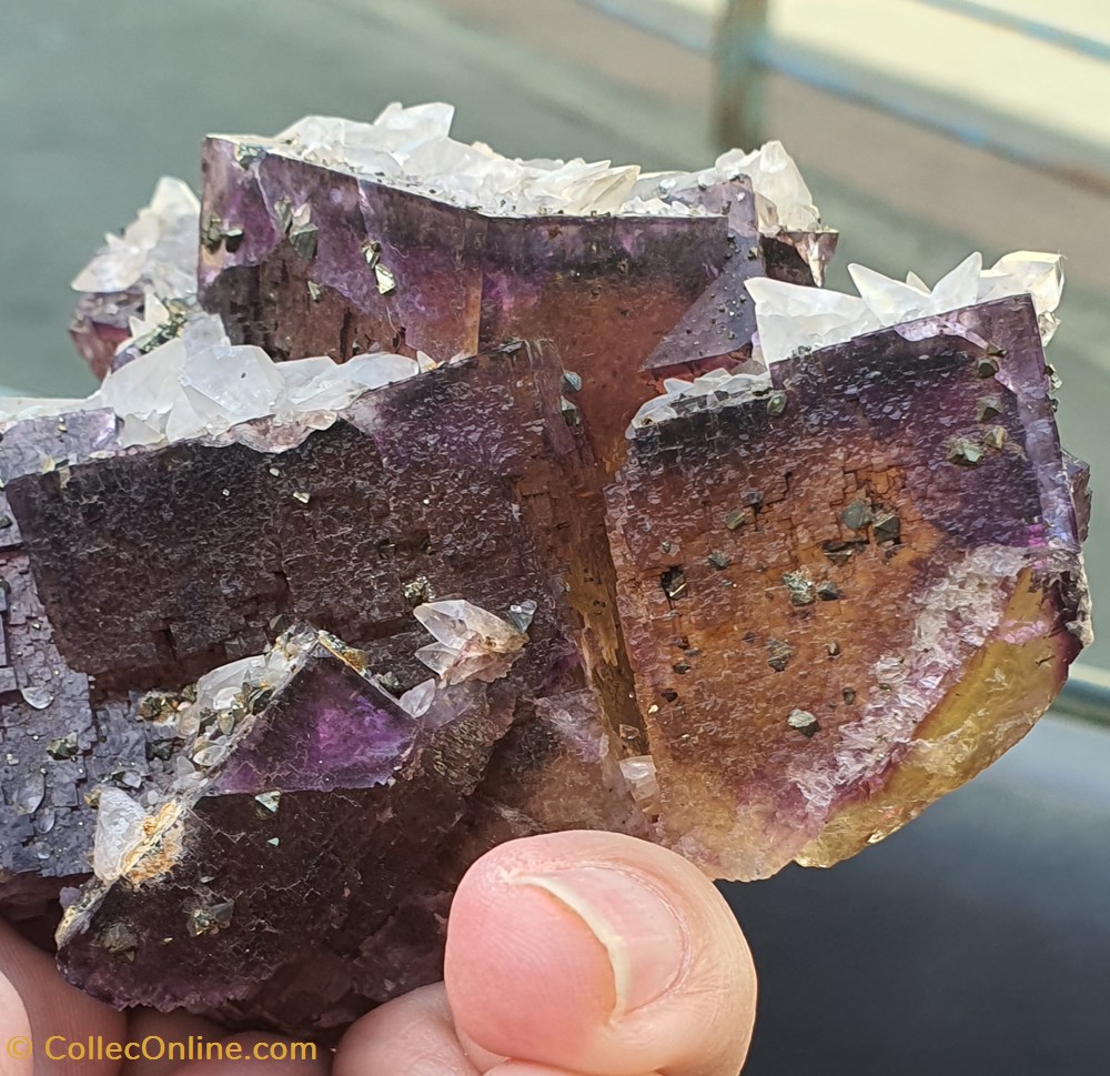 Fluorine et calcite, USA mineraux meteorites fluorine et calcite usa