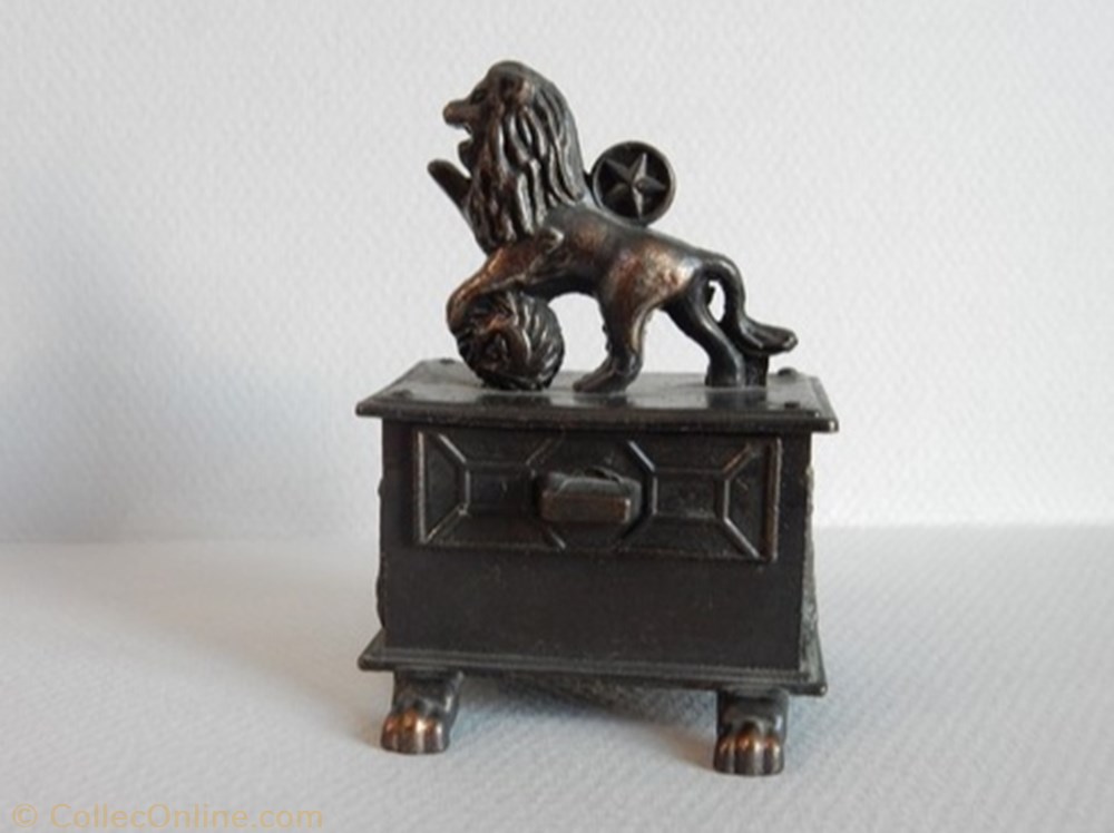 Zodiaque tiroir a losange - Lion figurine autre zodiaque tiroir a losange lion