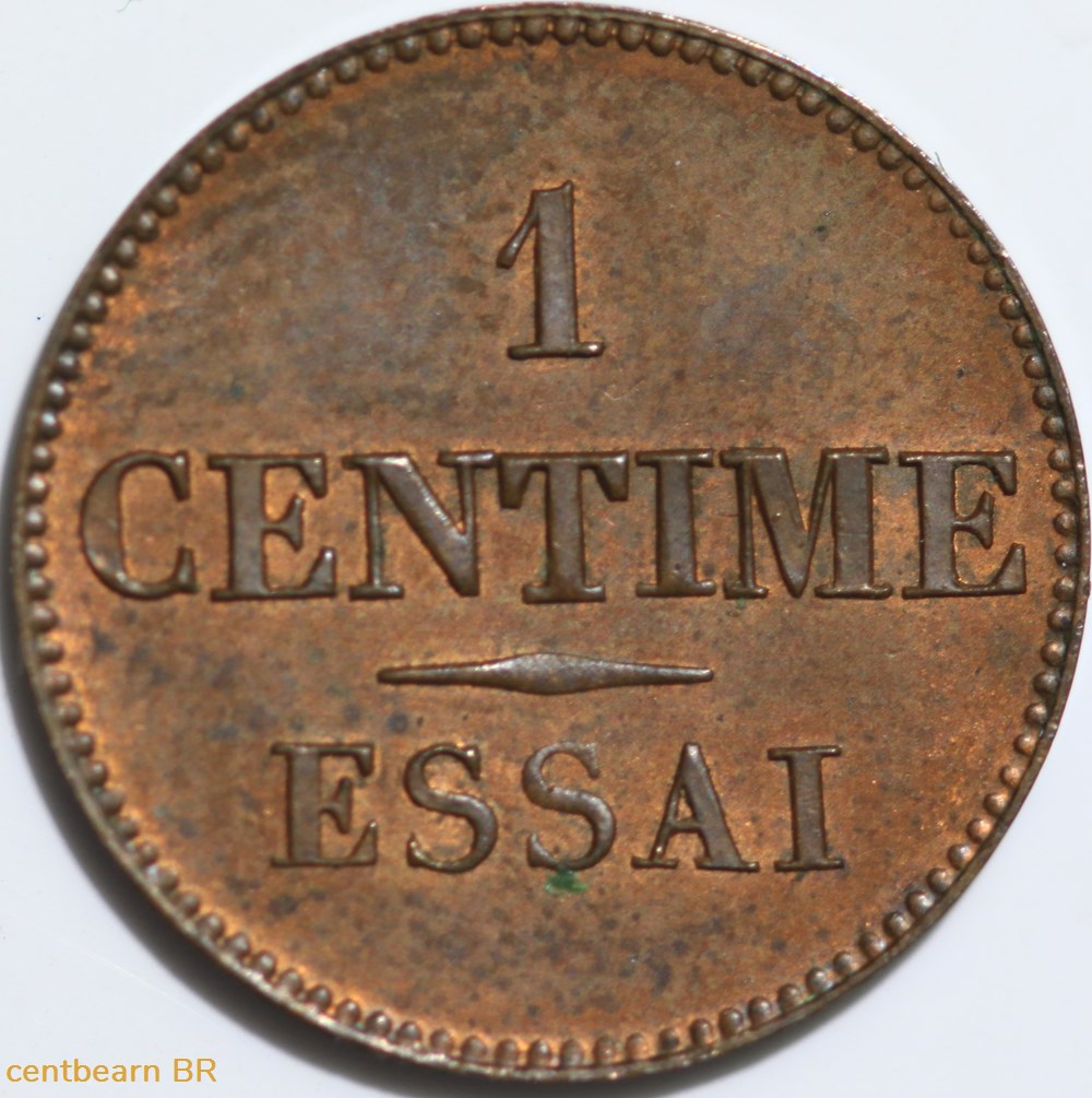essai 1 centime monnaies france modernes essai 1 centime