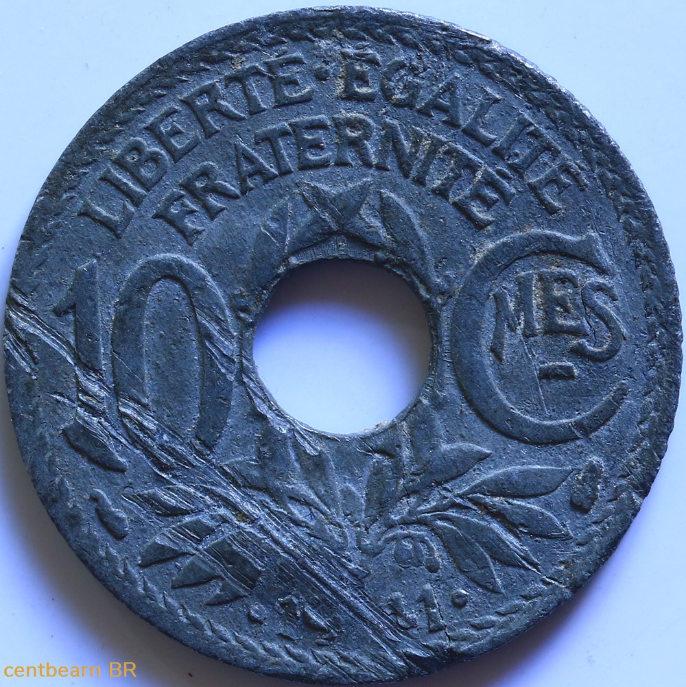 10 centimes lindauer 1941 avec points monnaies france modernes 10 centimes lindauer 1941 avec points