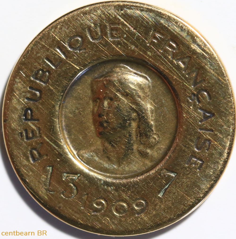 Essai de 10 centimes Rude en bronze-aluminium 1909 Paris monnaies monde france essai de 10 centimes rude en bronze aluminium 1909 paris