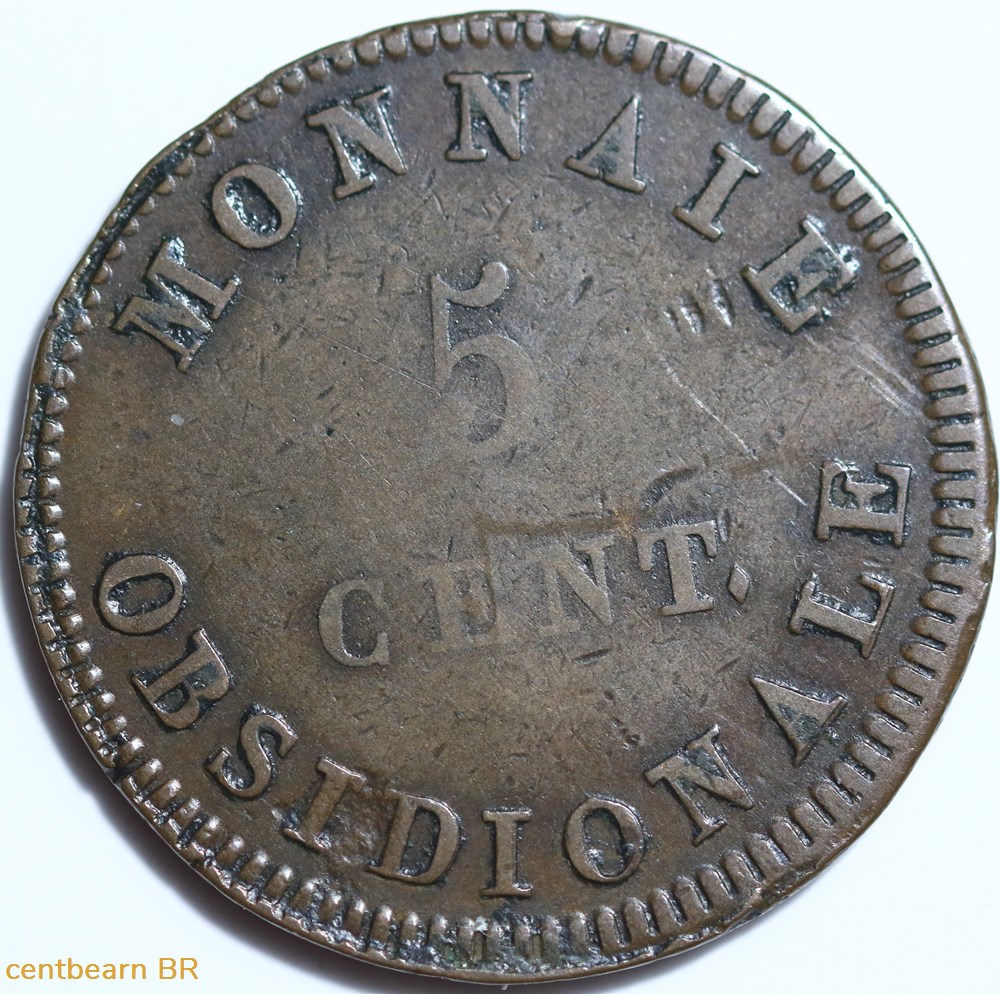 5 centimes anvers à l'n,frappe de l'atelier de wolschot 1814 115b/3 monnaies france modernes 5 centimes anvers a n frappe de atelier de wolschot 1814 115b 3