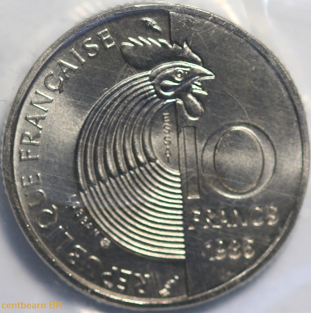 essai 10 francs jimenez 1986 monnaies france modernes essai 10 francs jimenez 1986