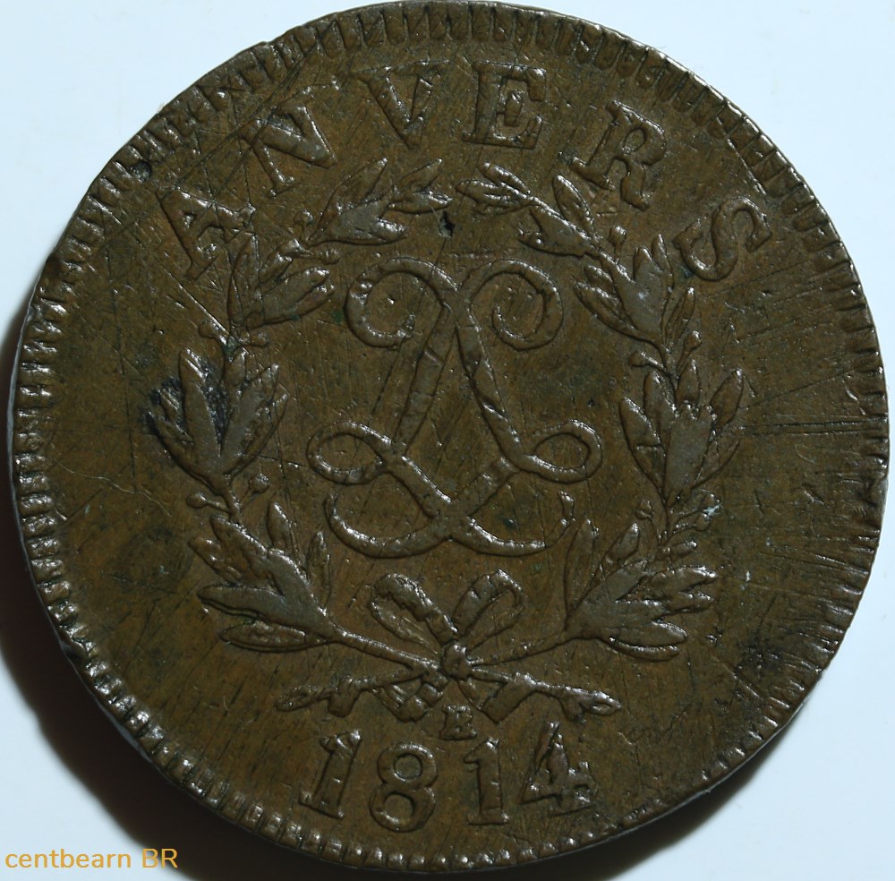 10 cent. Anvers au double L, frappe de l’atelier de Wolschot 1814 monnaies france modernes 10 cent anvers au double l frappe de l atelier de wolschot 1814