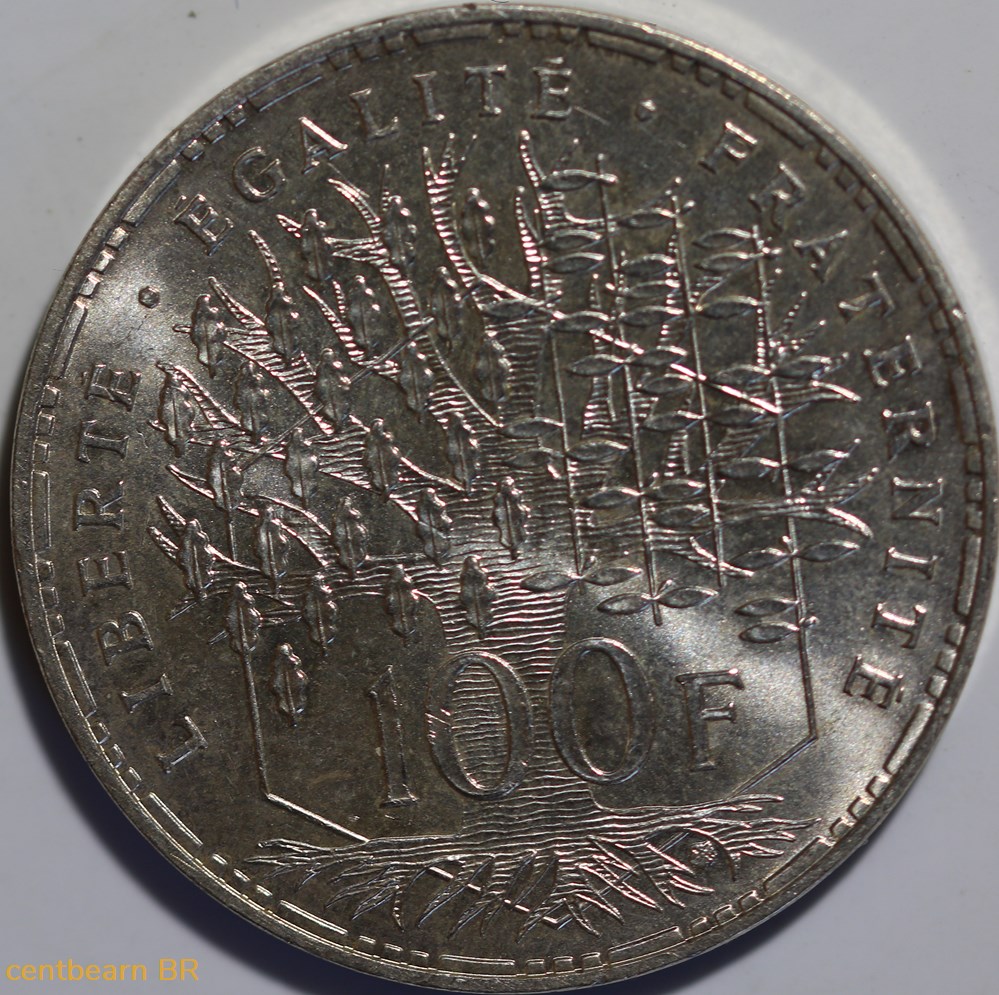 monnaies monde france 100 francs pantheon 1982