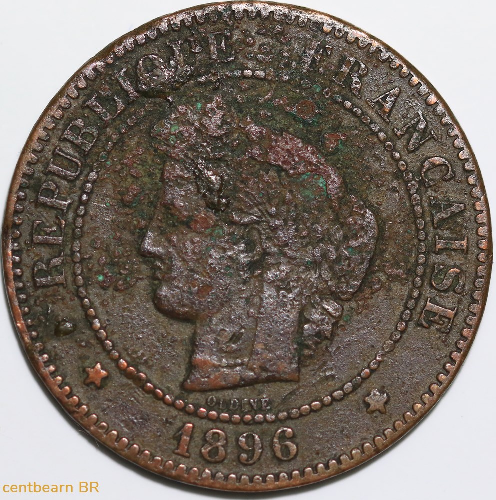5 centimes céres 1896 monnaies france a modernes 5 centimes ceres 1896