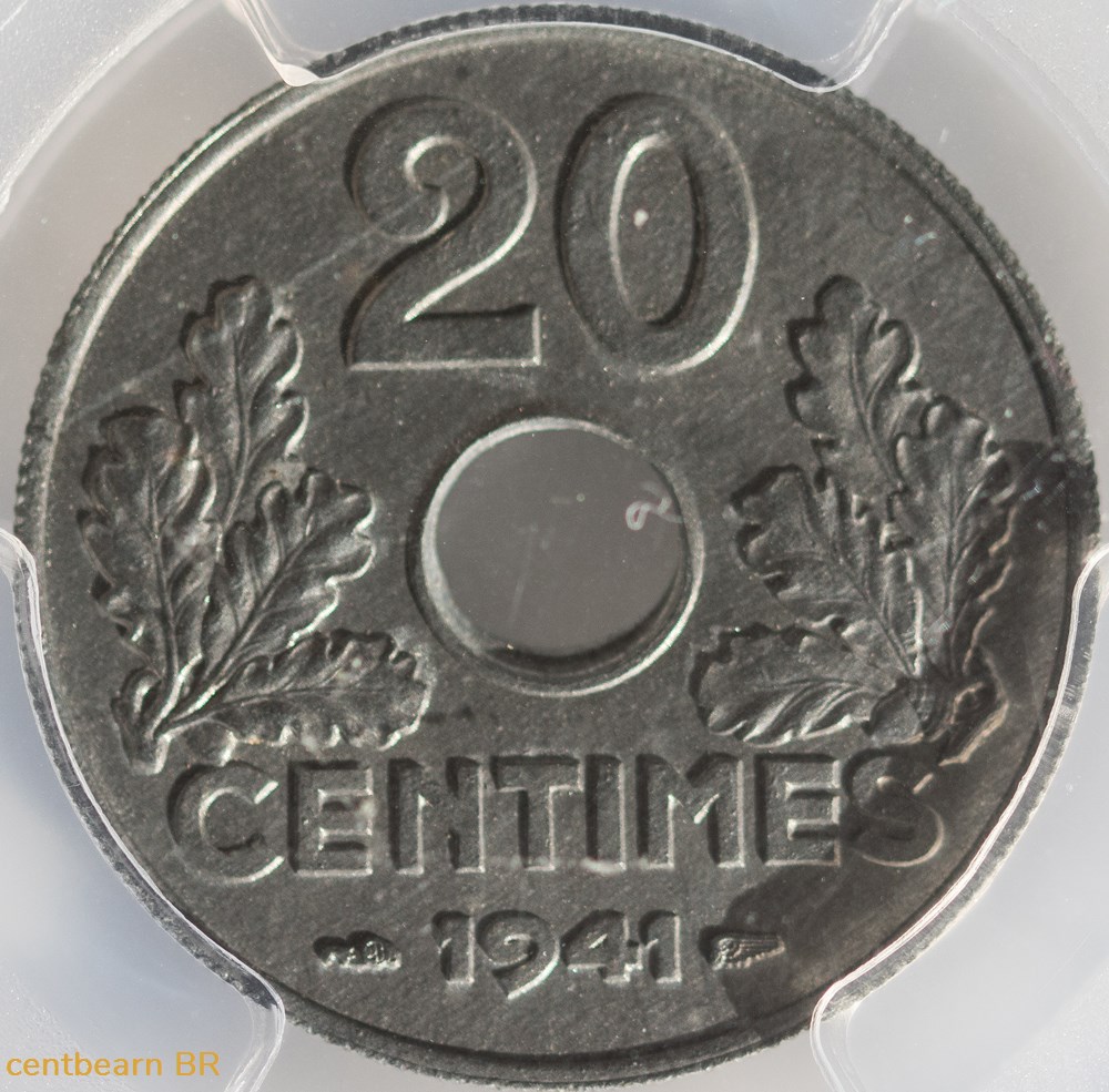 monnaies monde france 20 centimes etat francais lourde