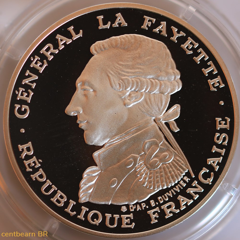 monnaies france modernes coffret piefort belle epreuve brillant universel 100 francs la fayette