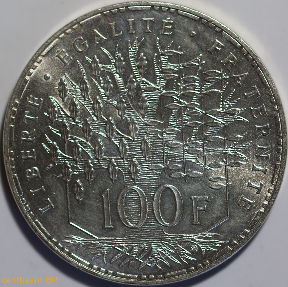 monnaies monde france 100 francs pantheon