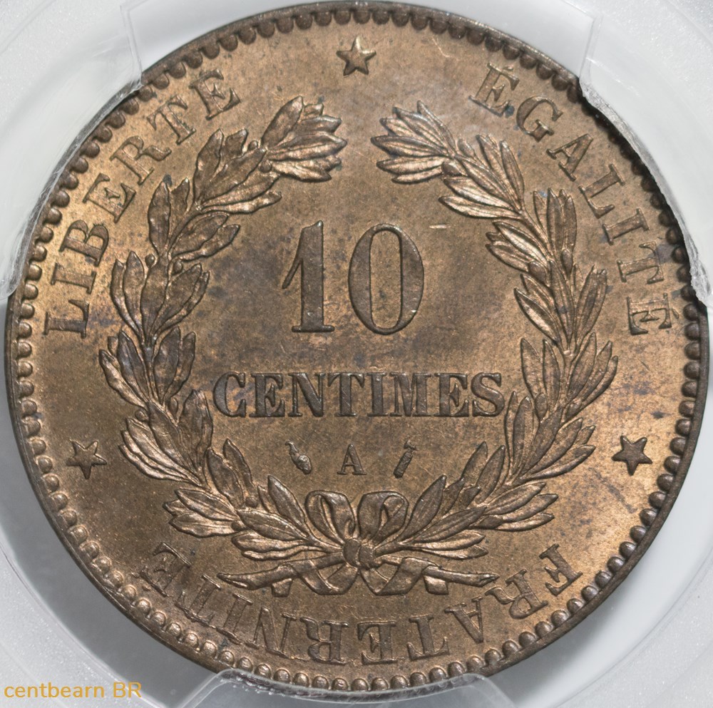 monnaies monde france 10 centimes ceres