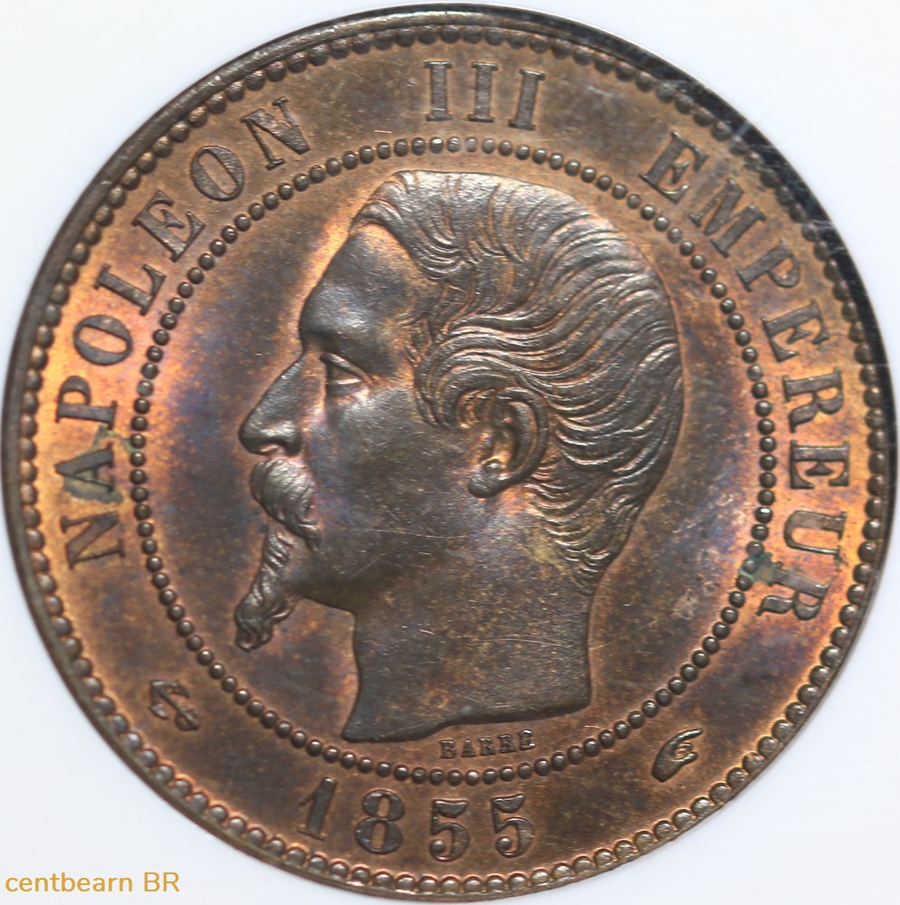 10 centimes napoleon lll1855 monnaies france modernes 10 centimes napoleon lll1855