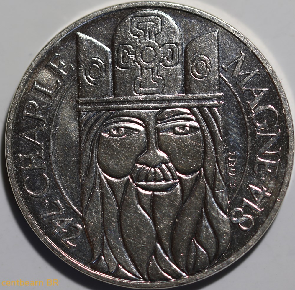 100 Francs CHARLEMAGNE monnaies monde france 100 francs charlemagne